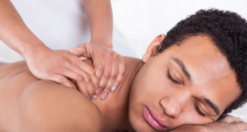 Man getting a massage